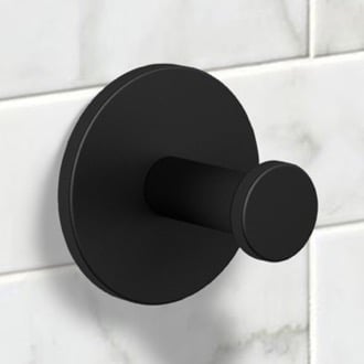 Matte Black Bathroom Hook Nameeks NNBL0012